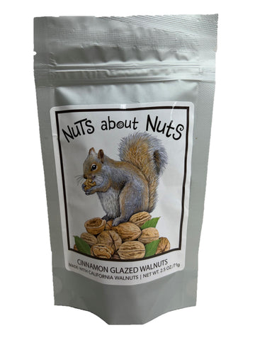 NEW! 2.5 oz  Squirrel - Cinnamon Glazed Walnuts