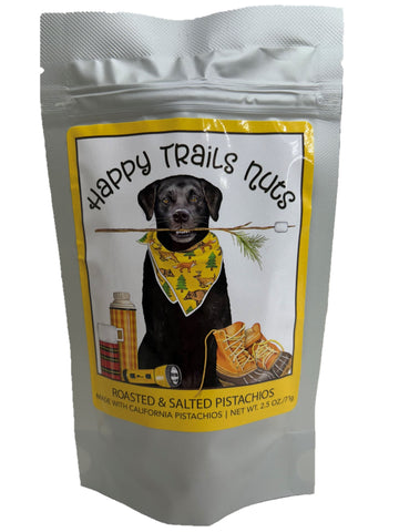 NEW! 2.5 oz Happy Trails - Roasted & Salted Pistachios