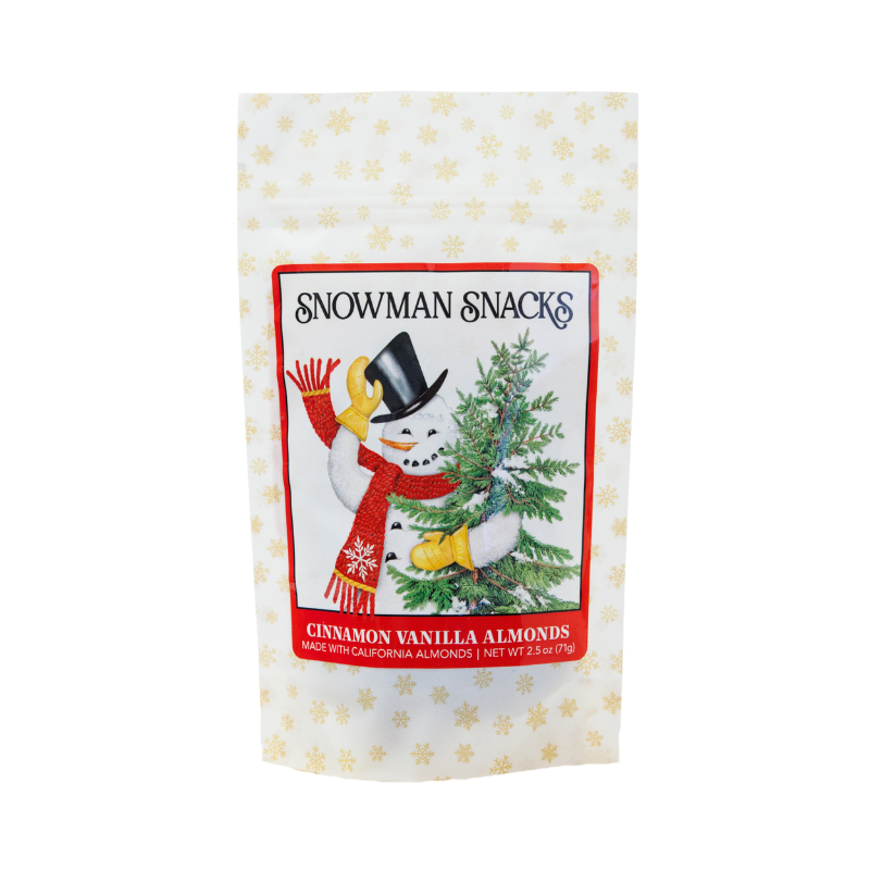 Snowman Snacks - Cinnamon Vanilla Almonds
