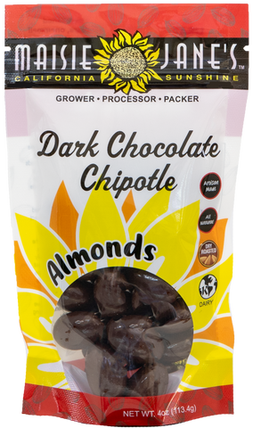 4 oz Dark Chocolate Chipotle Almonds
