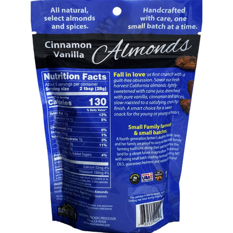 5 oz. Cinnamon Vanilla Almonds