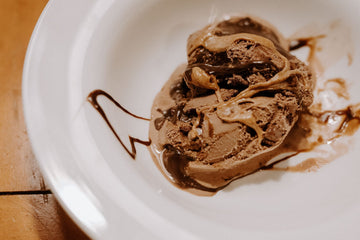 bowl of chocolate ice cream