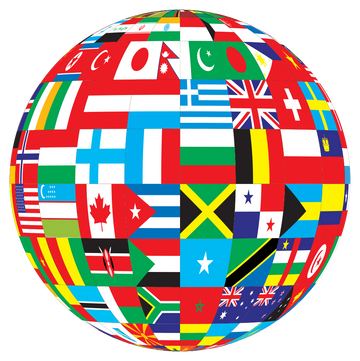 Flags of the World Globe