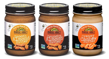 Three jars of Maisie Janes Nut Butters