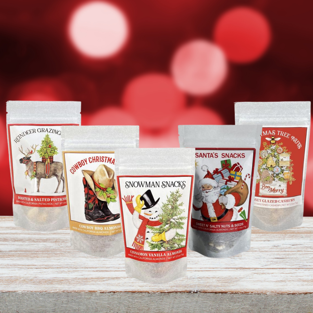 5 packs of Holiday flavored nuts