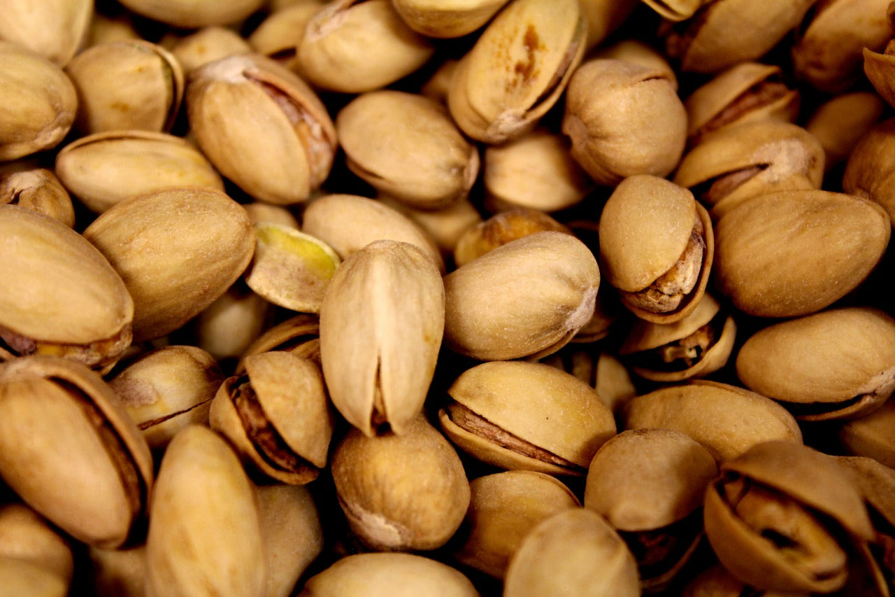 Pistachios in a pile