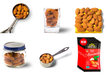 right portion of almonds