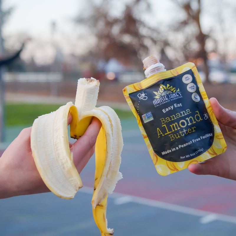 Easy Eat Banana Almond Butter-Squeeze Pouch