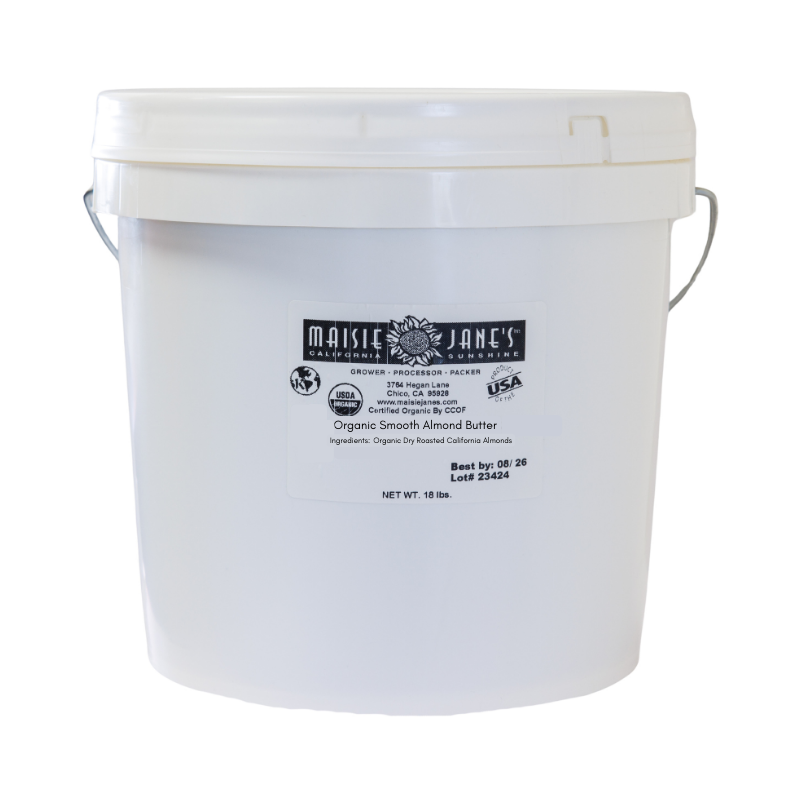 BULK Organic Almond Butter, Smooth (18 lbs)
