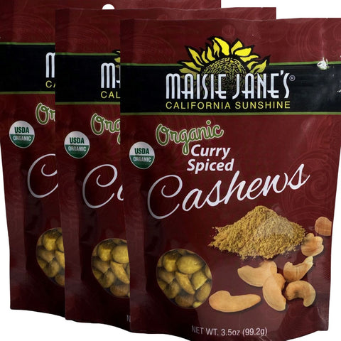 Organic Curry Spiced Cashews