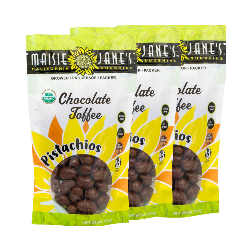 Organic Chocolate Toffee Pistachios