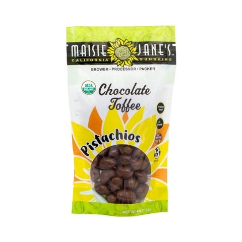Organic Chocolate Toffee Pistachios