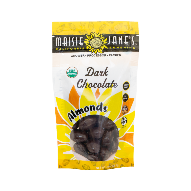 Organic Dark Chocolate Almonds