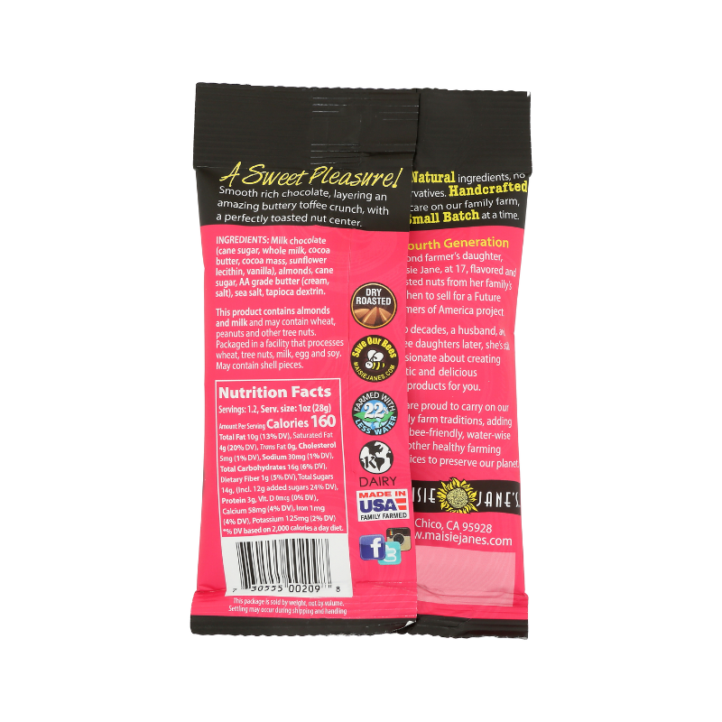 6-pack Chocolate Toffee Almonds