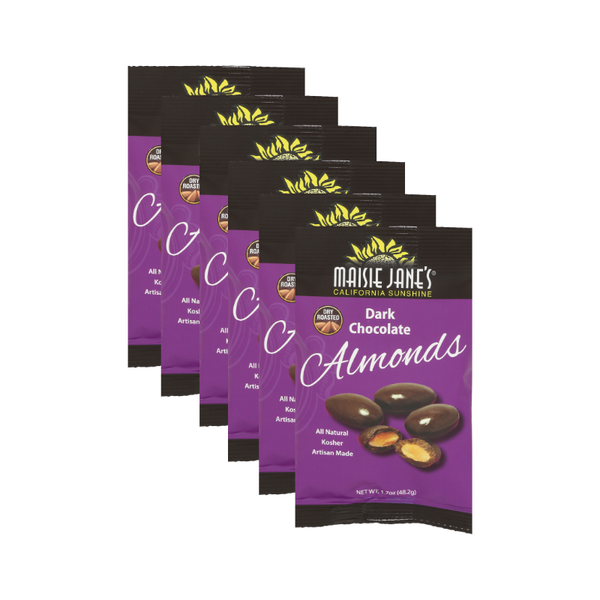 6-pack Dark Chocolate Almonds – Maisie Jane's