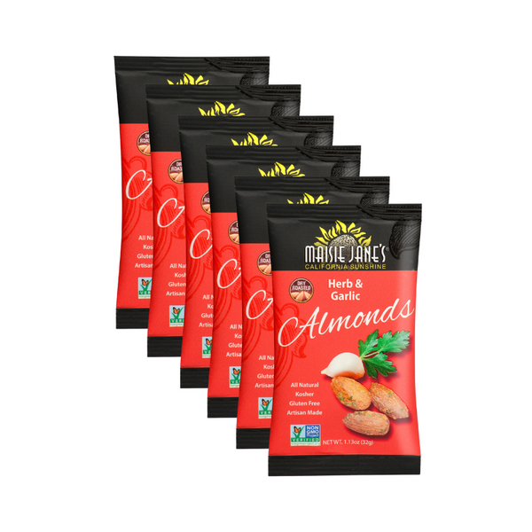 6-pack Herb & Garlic Almonds – Maisie Jane's