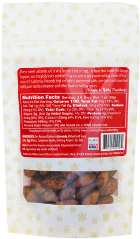 Snowman Snacks - Cinnamon Vanilla Almonds