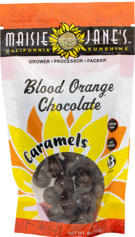 4 oz Blood Orange Chocolate Caramels