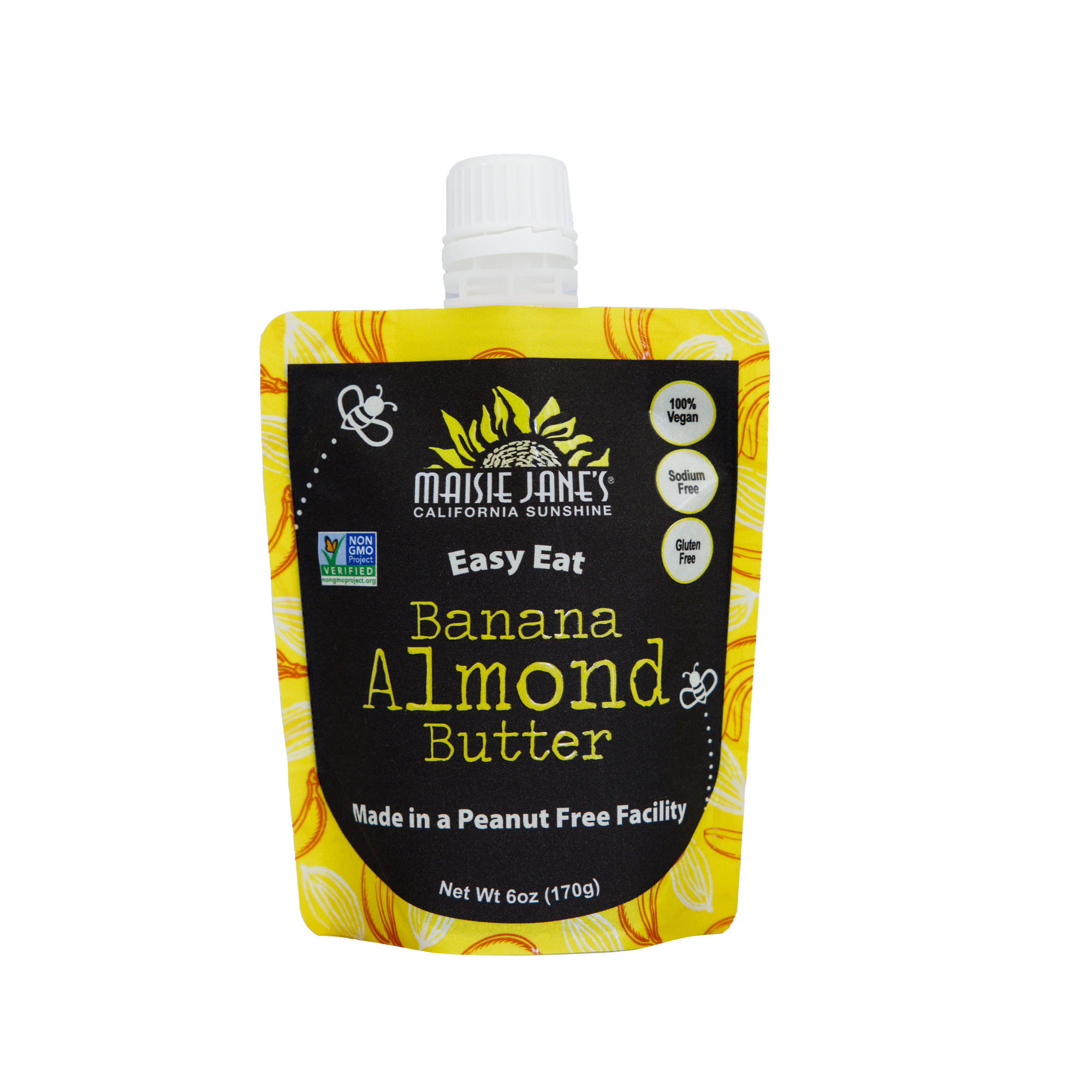 Easy Eat Pouch Banana Almond Butter-Squeeze Pouch