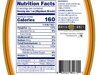 Blüm Honey Vanilla Sea Salt Toasty Almonds
