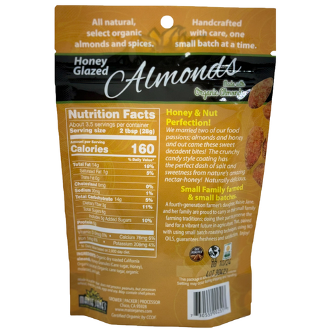 Honey Glazed Almonds made w/ Organic Almonds