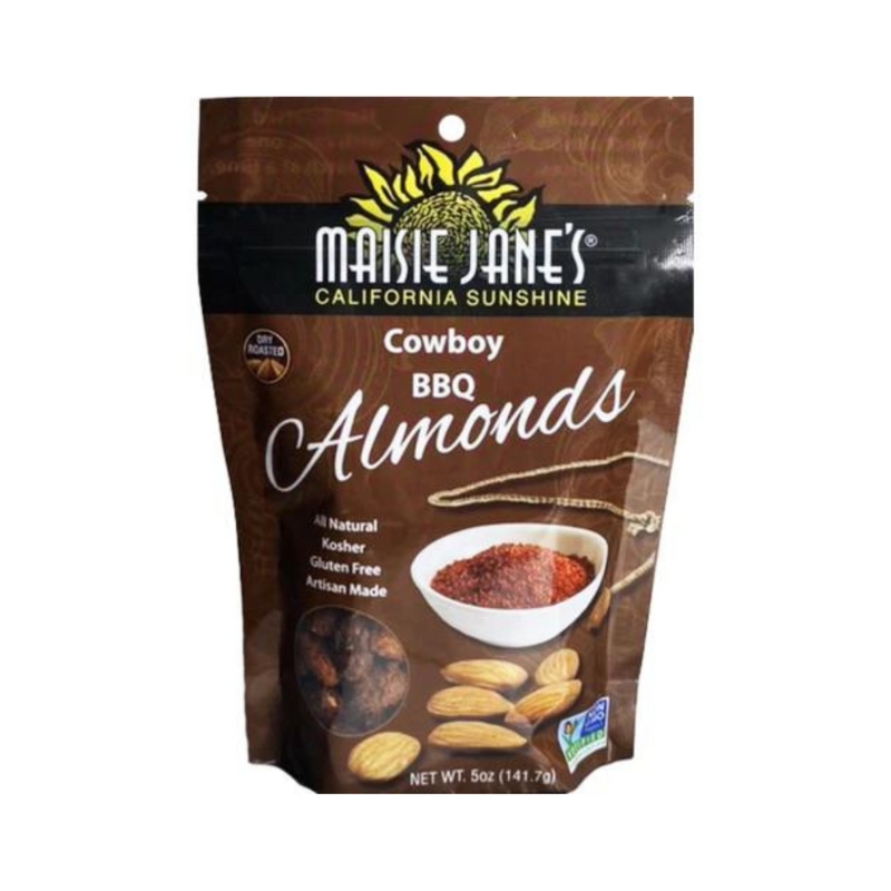 Group of 3 packages of Maisie Jane's Cowboy BBQ Almonds