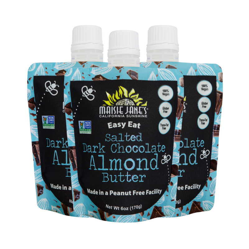 Easy Eat Salted Dark Chocolate Almond Butter-Squeeze Pouch