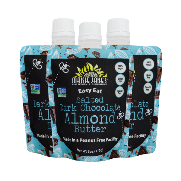 Easy Eat Salted Dark Chocolate Almond Butter-Squeeze Pouch