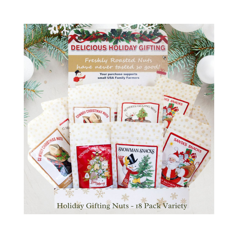 Holiday Gifting Snacking Nuts 18 ct. Variety Box