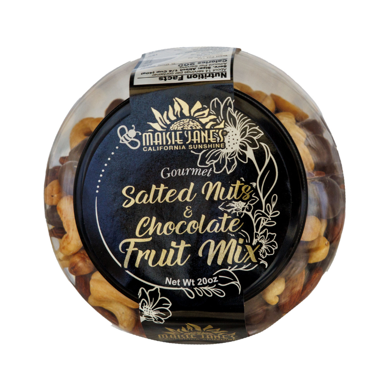 Salted Nuts & Chocolate Fruit Mix - Party Jar