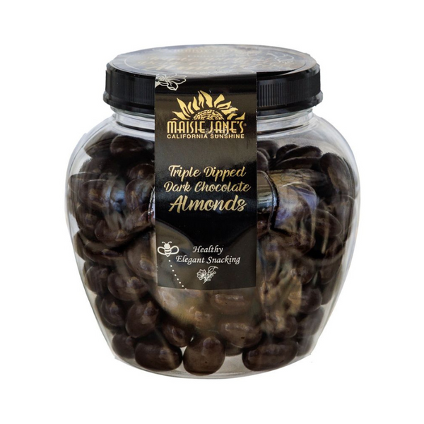 Triple Dipped Dark Chocolate Almonds - Party Jar – Maisie Jane's