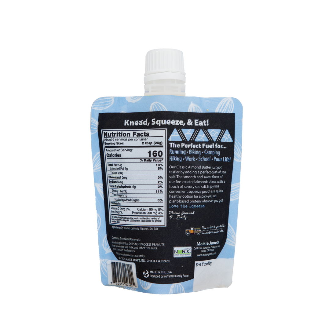 Easy Eat Sea Salted Almonds Butter-Squeeze Pouch