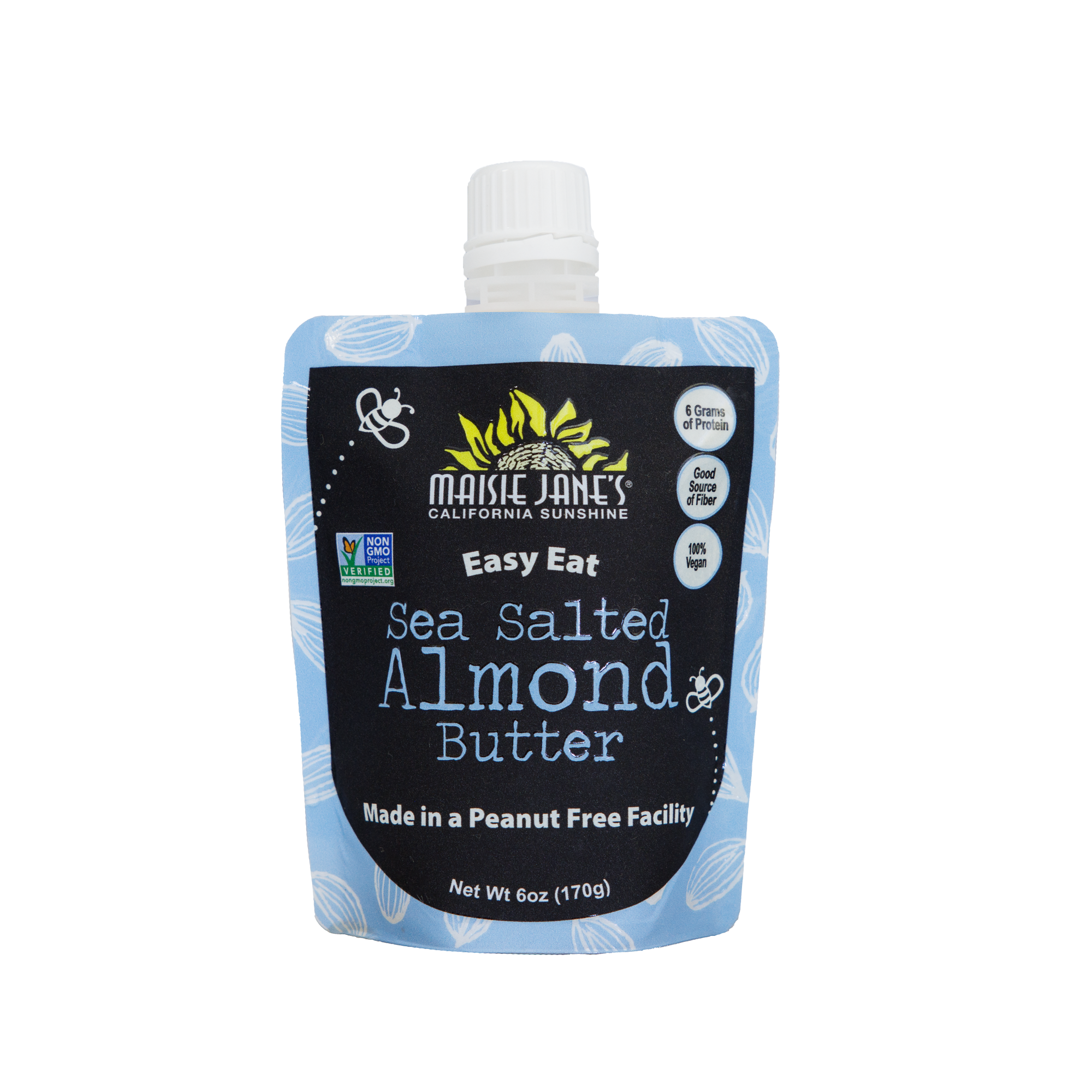 Easy Eat Sea Salted Almonds Butter-Squeeze Pouch