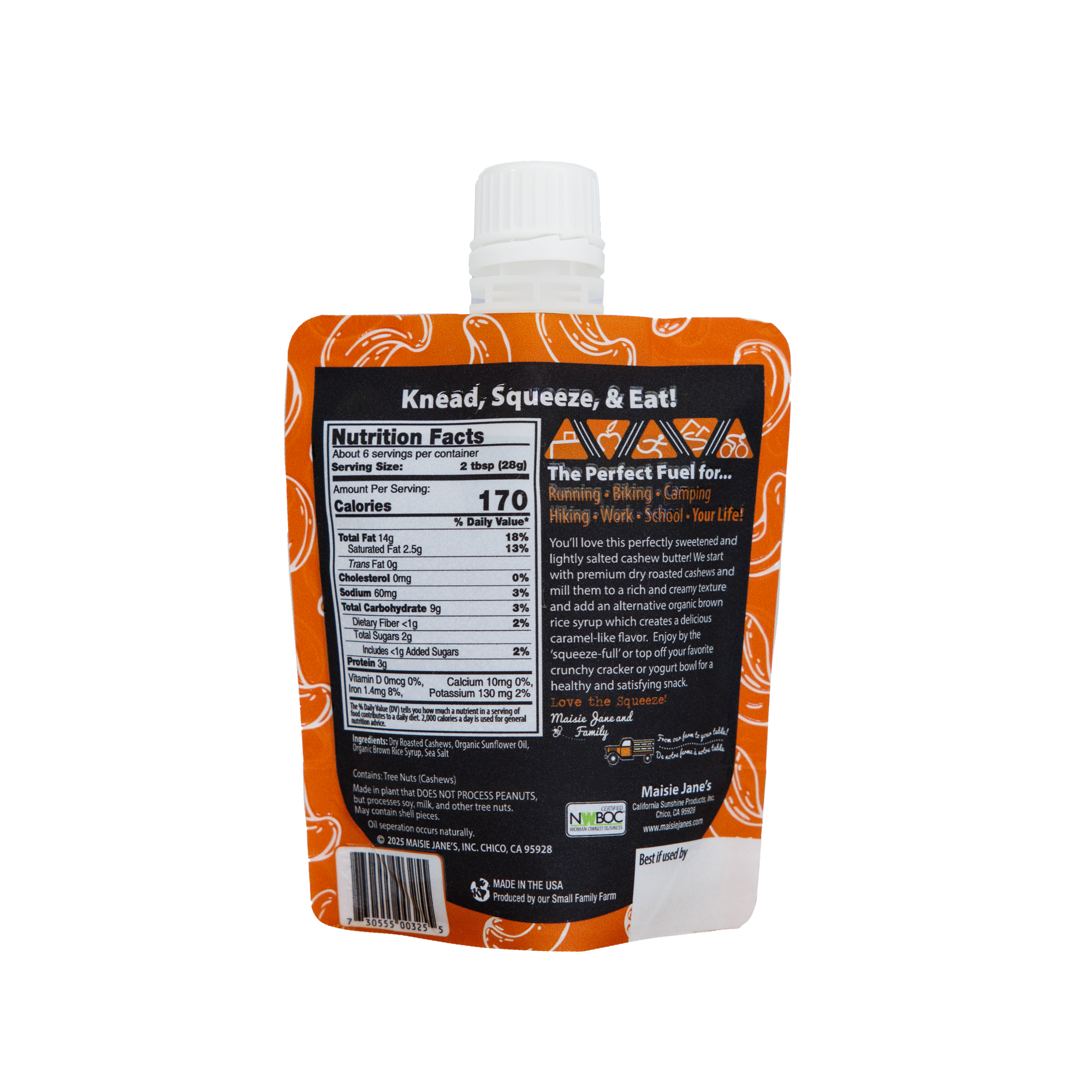 Easy Eat Pouch Sweet & Salty Cashew Butter-