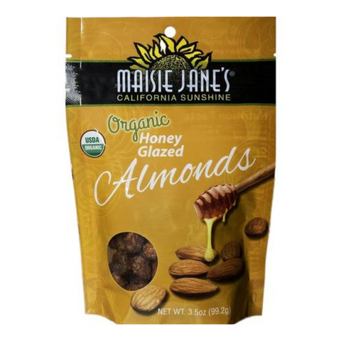 Honey Glazed Almonds made w/ Organic Almonds (3.5 oz)