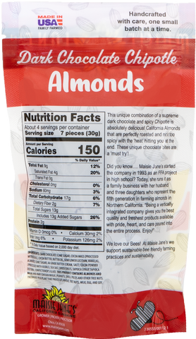 Dark Chocolate Chipotle Almonds