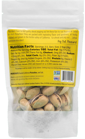 2.5 oz Pig Out Pistachios - Roasted & Salted Pistachios