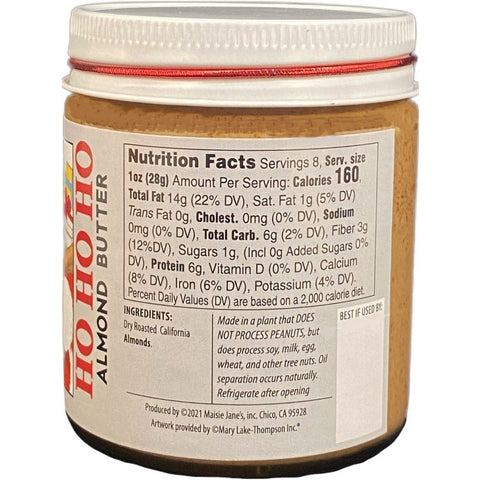 3.7 oz HO HO HO - Almond Butter, Smooth