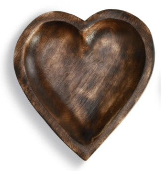 Demdaco Wooden Heart Bowls